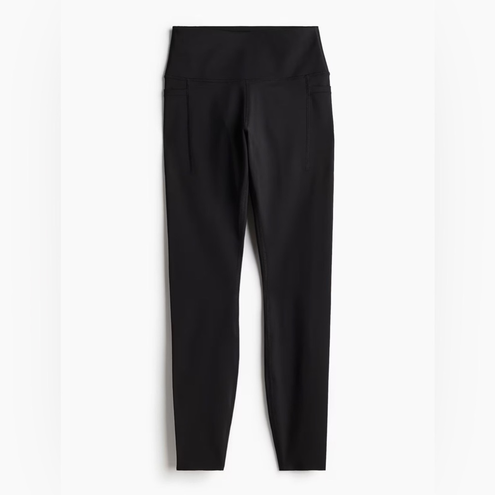 Like new H&M black sports yoga leggings with pockets full length size S